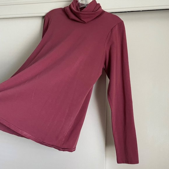 Peruvian Connection Pima Cotton Extreme T-Neck Stretch Turtleneck Top Size L - Picture 7 of 13